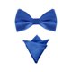 thumbnail image 1 of INSPIRE CHIC Conjunto de Pajarita Pre-Anudada para Hombre con Pañuelos a Juego para Negocios Casual Azul Real Talla Única, 1 of 5