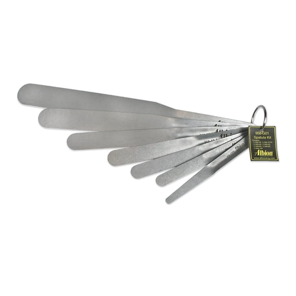 Espátula Flexible para Masilla Albion 958-G01 – Juego de 7 piezas de Acero Inoxidable