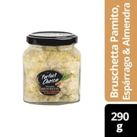 Salsa Dip Bruschetta Palmito-Espárrago-Almendras Frasco 290 G Perfect Choice