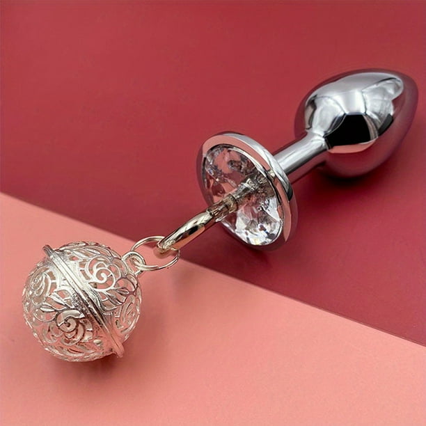 BDSM Anal Plug - Metal Bell Butt Plug for Masturbation and Sex Game - Erotic Props for Men and Women