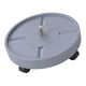 thumbnail image 4 of Plant Pallet Caddy Round Flower Maceta Mover Rolling Movable Planter Trolley Grey, 4 of 5