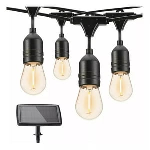 Shop E-Home - Guirnalda Solar Vintage Impermeable Con 10 Ampolletas 5 Metros