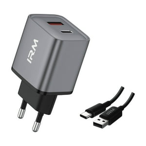 Irm - Cargador Carga Rápida 20W Doble Usb Usb-C +Cable Usb-C