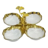 Genérico - Bandeja Decorativa Servir Diseño Marino 4 Compartimentos Jhn