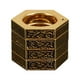 thumbnail image 5 of Anillo Hexagonal Geométrico Anillo Punk Gótico Banda Anillos De Dedo Apilables Gruesos Oro, 5 of 5