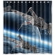 thumbnail image 1 of Cortina de ducha de Star Wars con ganchos, tamaño 66 x 72 pulgadas, 1 of 3
