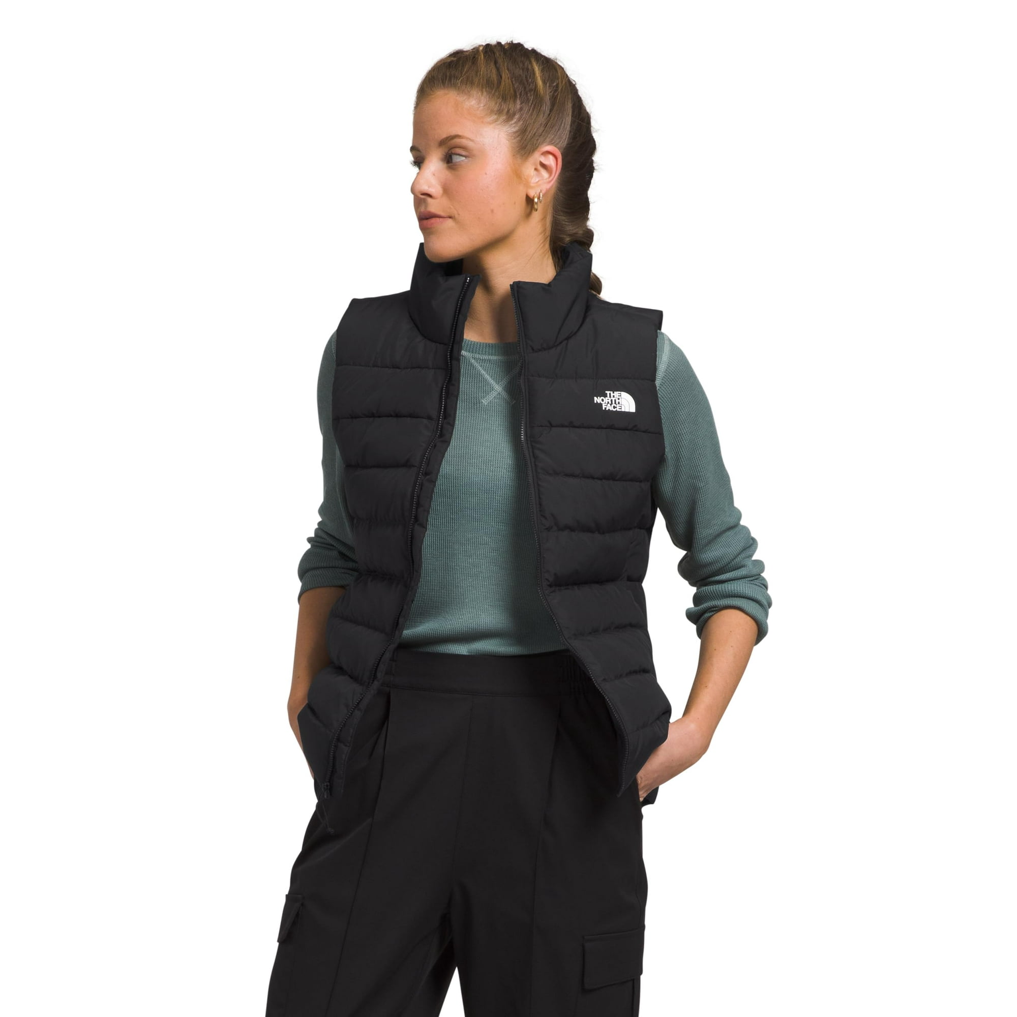 Chaleco The North Face Aconcagua 3 Para Mujer, Talla X-small, Negro