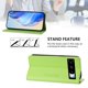 thumbnail image 3 of Funda Billetera con Soporte para Google Pixel 8 Pro Bloqueo RFID Plegable Verde claro, 3 of 6