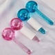 thumbnail image 2 of 1 Pair Ice Face Roller Massager Comfortable Glass Ice Globe Massage Tools Skin Care Massaging Globes for Personal Care Blue, 2 of 3