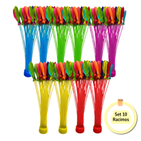 Genérico - Set 10 Racimos De Bombitas De Agua + Adaptador Verano