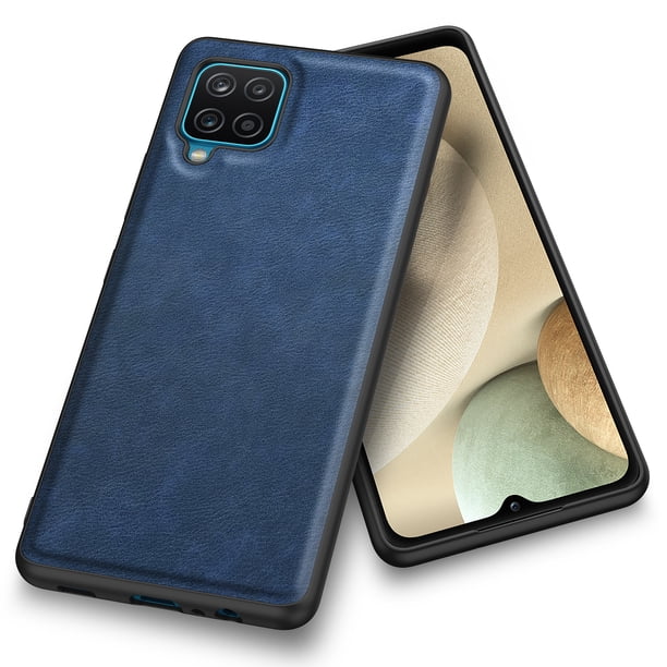 High Quality Classic Premium Leather Protective Phone Case Cover, Shock Resistant TPU Soft Border For Samsung Galaxy A12 5G