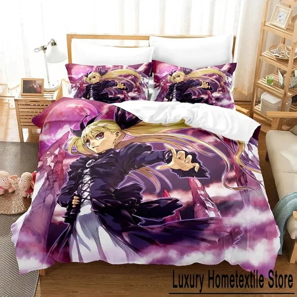 Dance In The Vampire Bund Bedding Set Duvet Cover Bed Set Quilt Cover Pillowcase Comforter Size Boys Adult Bed Sheets