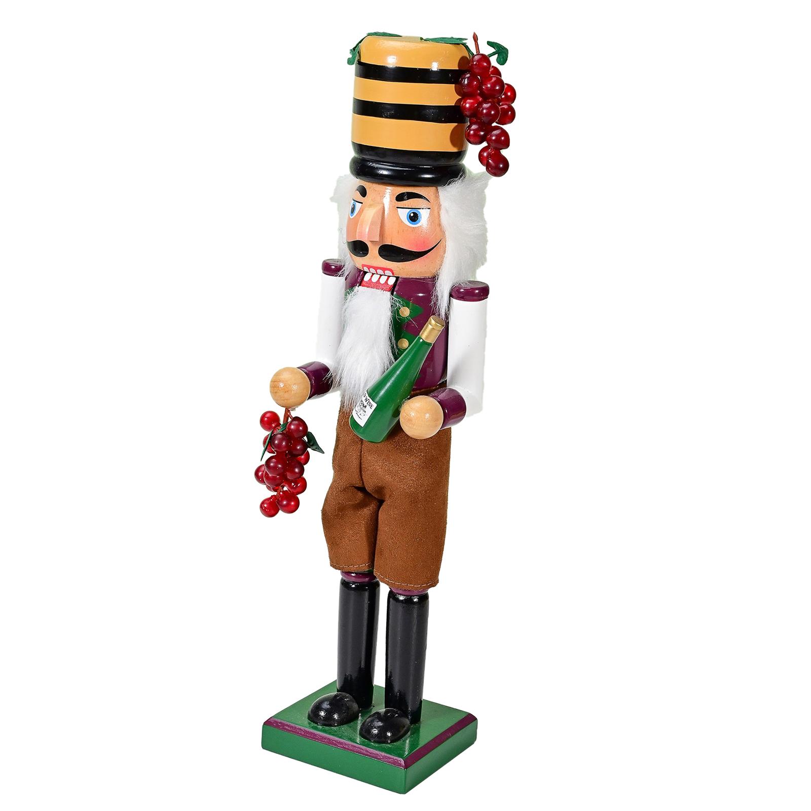Magideal - Figura De Cascanueces Estatua De Cascanueces De Navidad Escultura De Cascanueces De Madera Decoración Navideña Para Estante De Recuerdos De Fiesta De