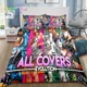 thumbnail image 1 of JoJolion Adventure Bedding Set Bed Set Adult Kid Bedroom Printed Bedding Gift Bed Sheets, 1 of 5