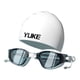 thumbnail image 3 of Gafas De Natación Gorro De Natación Resistente Al Agua Para Buceo Snorkel Deportes Acuáticos Azul Blanco, 3 of 3