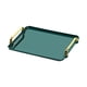 thumbnail image 3 of Bandeja Para Servir Rectangular, Moderno, Almacenamiento De Cosméticos Para Escritorio, Mesa De Centro, Hotel, M, Verde, 3 of 3