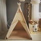 thumbnail image 4 of Carpa tipo tipi RONGFA para niños portátil para interiores y exteriores con tapete, 4 of 8