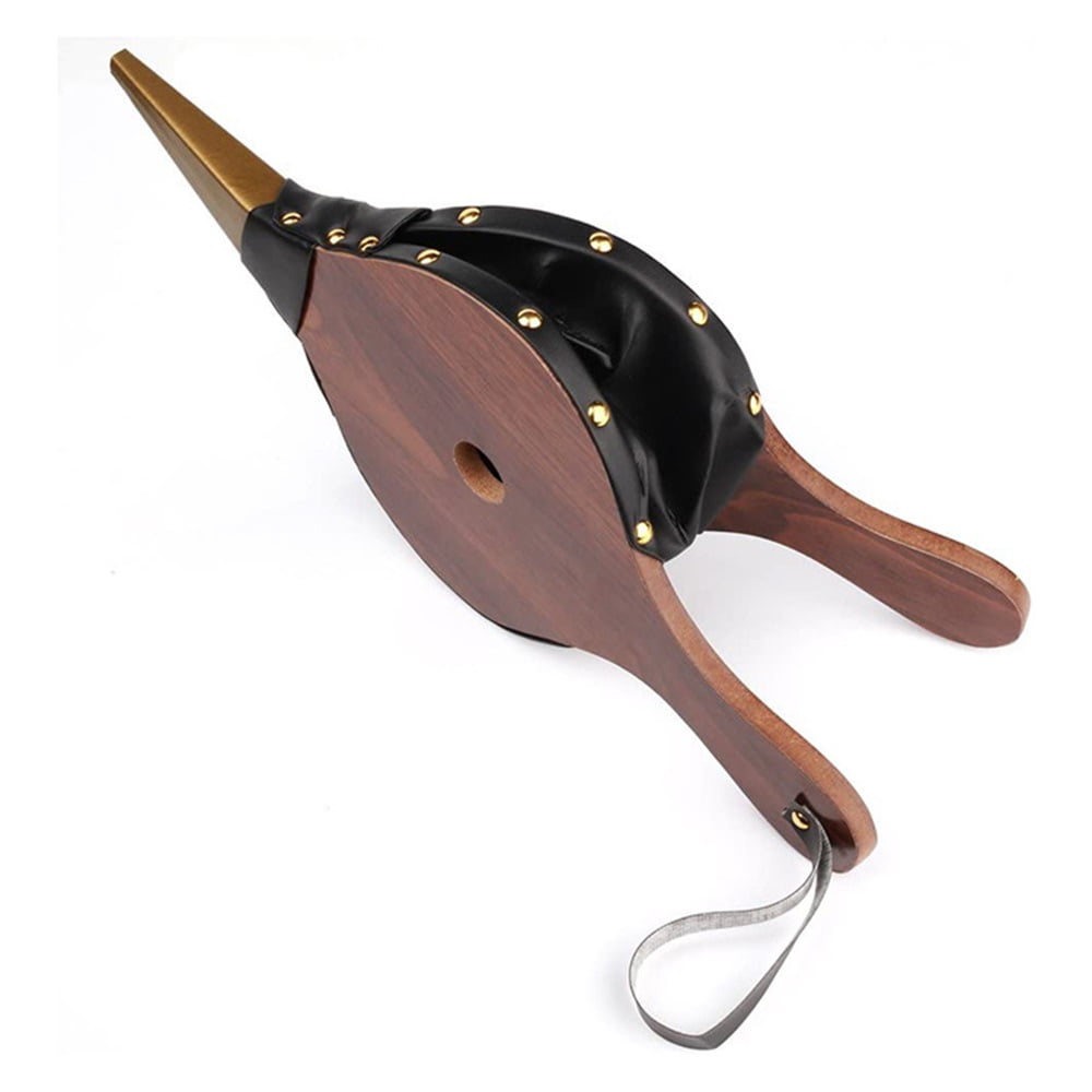 Xusx111 - Accesorios De Herramienta De Barbacoa De La Bomba De Tubo Ondulado De La Mano Del Soplador De Madera De La Barbacoa De Campamento Interior Y Exterior Marrón (30 * 13)