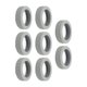 thumbnail image 4 of 8x Fundas De Silicona Para Ruedas De Equipaje, Protector Contra Arañazos, Funda Para Ruedas De Maleta, Color Gris, 4 of 5