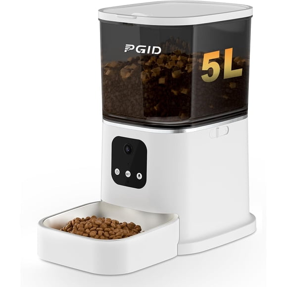 Comedero Automático PGID PT03V 5 L con cámara 4K WiFi