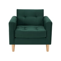 Bodevir - Sofa Retro 1C Felpa 05 Verde Botella