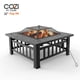 thumbnail image 1 of Mesa Cuadrada Tzumi con Fogata y Parrilla 81 Cm, 1 of 10