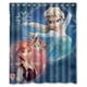 thumbnail image 1 of Cortina de ducha de dibujos animados de Frozen, juego de cortina de baño con ganchos, tamaño 60 x 72 pulgadas, 1 of 3