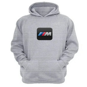 Genérico - Polerón Canguro Im Bmw Gris Claro Talla S Unisex