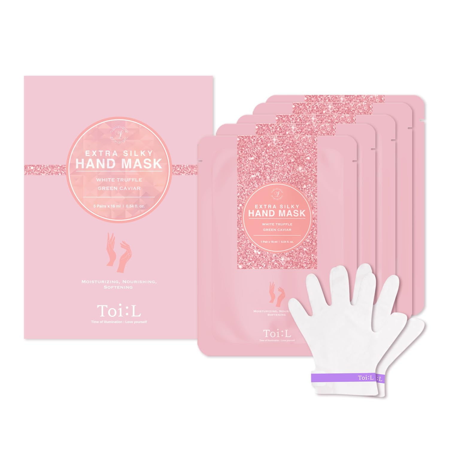 Toi:l - Máscara De Manos Toil: 5 Pares De Guantes Hidratantes Extra Sedosos