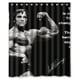 thumbnail image 1 of Cortina de ducha Arnold Schwarzenegger, juego de cortinas de baño con ganchos, tamaño 60 x 72 pulgadas, 1 of 3