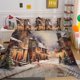 thumbnail image 1 of Christmas Gifts Santa Claus Snow House Child Quilt Duvet Cover Set Soft Kids3-Piece Bedding Set, 1 of 5