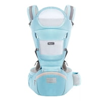 Importclick - Mochila Porta Bebes Ergonómica Asiento Multifuncional 6 En 1 Celeste