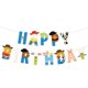 thumbnail image 1 of Banner de cumpleaños Lsydzh reutilizable con temática de juguetes de dibujos animados, 1 of 6