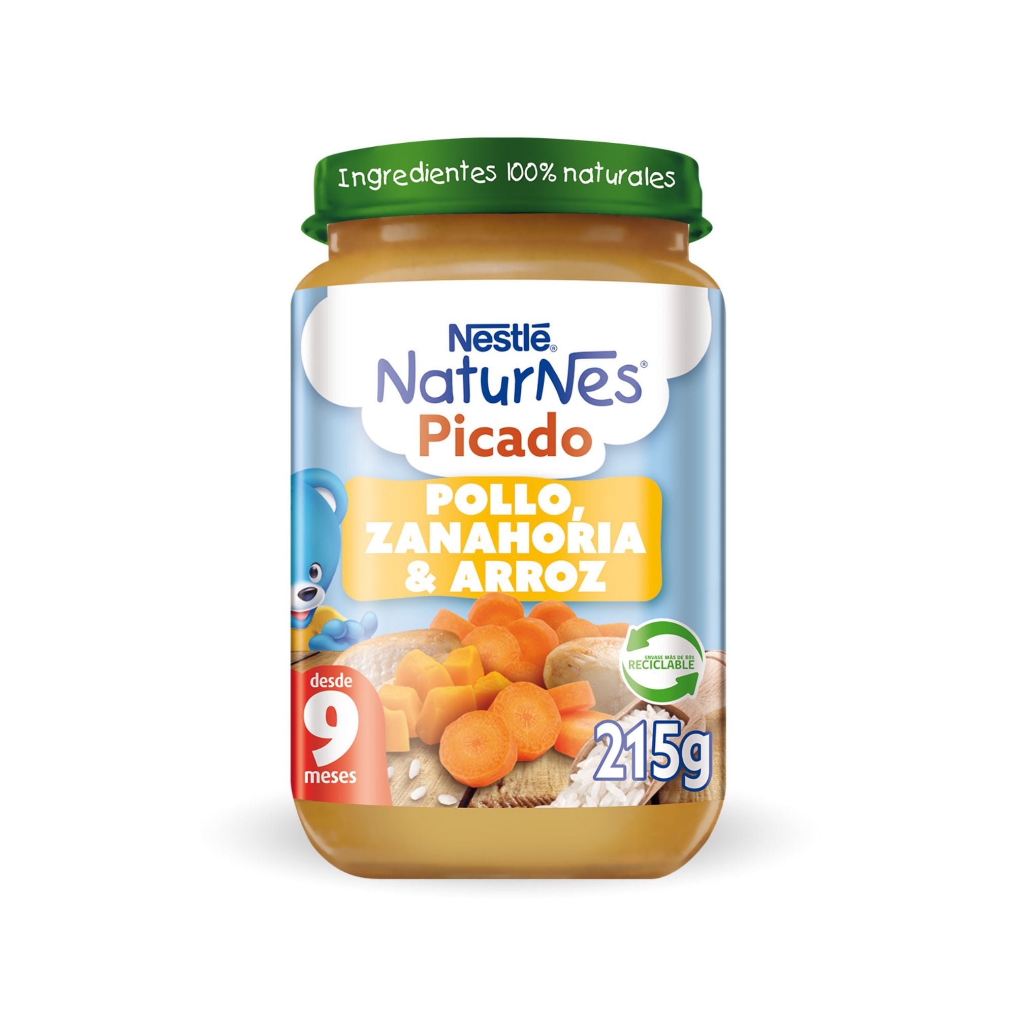 Picado Pollo Zanahoria Arroz, 215 g