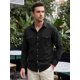 thumbnail image 5 of INSPIRE CHIC Camisa de Trabajo Casual para Hombre con Bolsillos en el Pecho, Manga Larga, Camisa de Carga para Exteriores XL Negro, 5 of 6