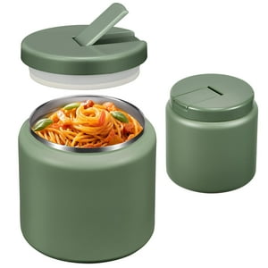 Soup Thermo Bosedsang, 760 Ml, Boca Ancha, A Prueba De Fugas, Verde