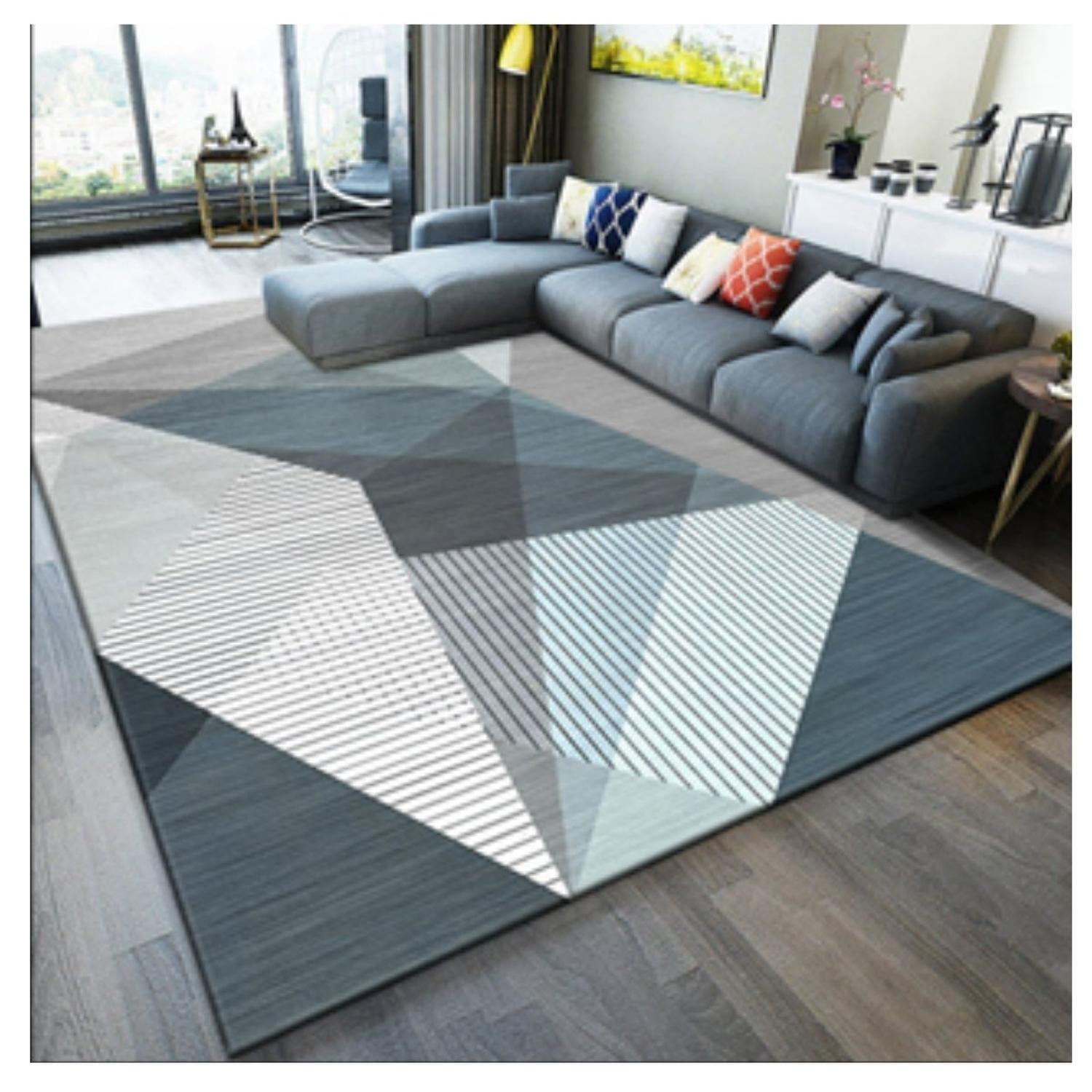 Auckland Outdoor - Alfombra Living Grande 150x200 Cm. Kariye Tapete Sala 3d Multicolor