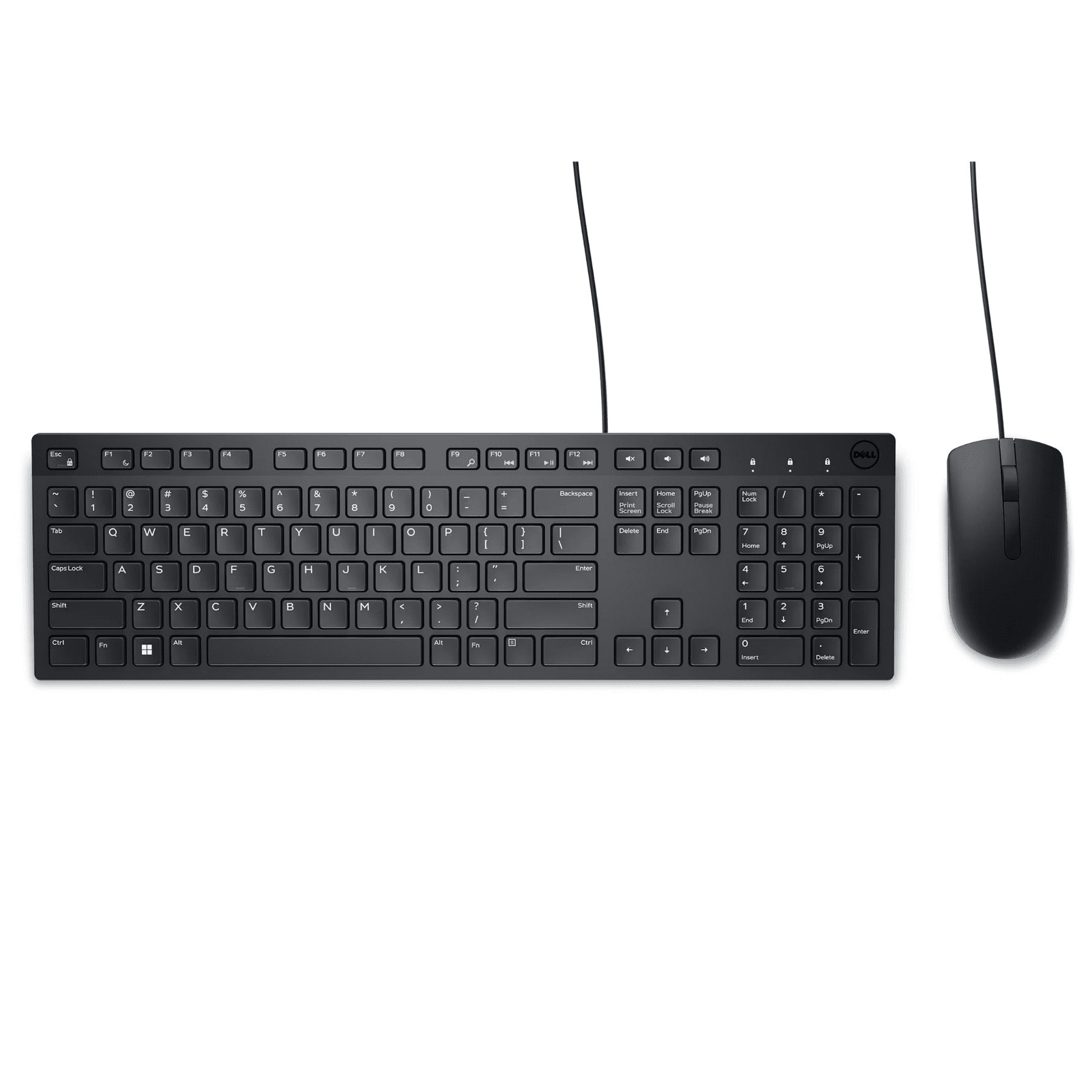 Kit Teclado Y Mouse Dell Con Cable Km300c