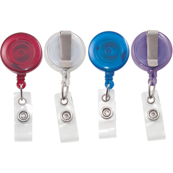 Porta gafete Advantus AVT97759 carrete retráctil colores surtidos