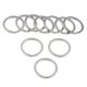 thumbnail image 2 of 10 Unids Acero Inoxidable O Anillo Deportes Llavero Hebilla Titular Camping Plata 28mm, 2 of 5