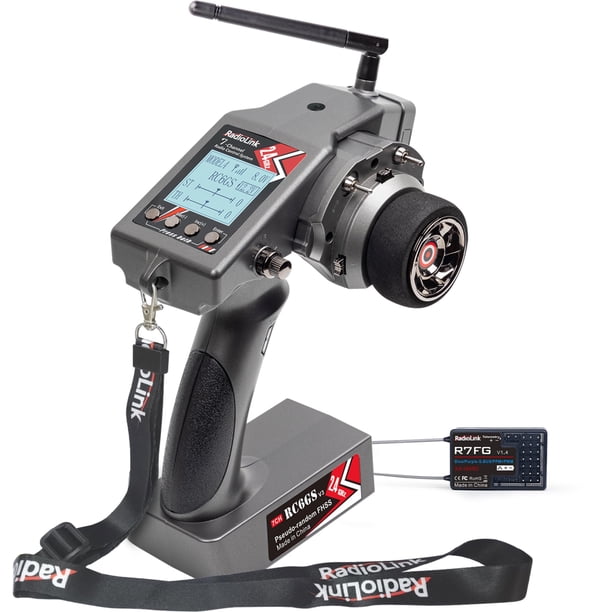 Transmisor RC Radiolink RC6GS V3 de 7 canales con receptor R7FG