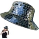 thumbnail image 1 of Gorras de pescador con purpurina de espejo | Nuevo sombrero de pescador con purpurina unisex | Sombreros clásicos de discoteca con purpurina de espejo para hombre y mujer, artículos de fiesta, 1 of 7