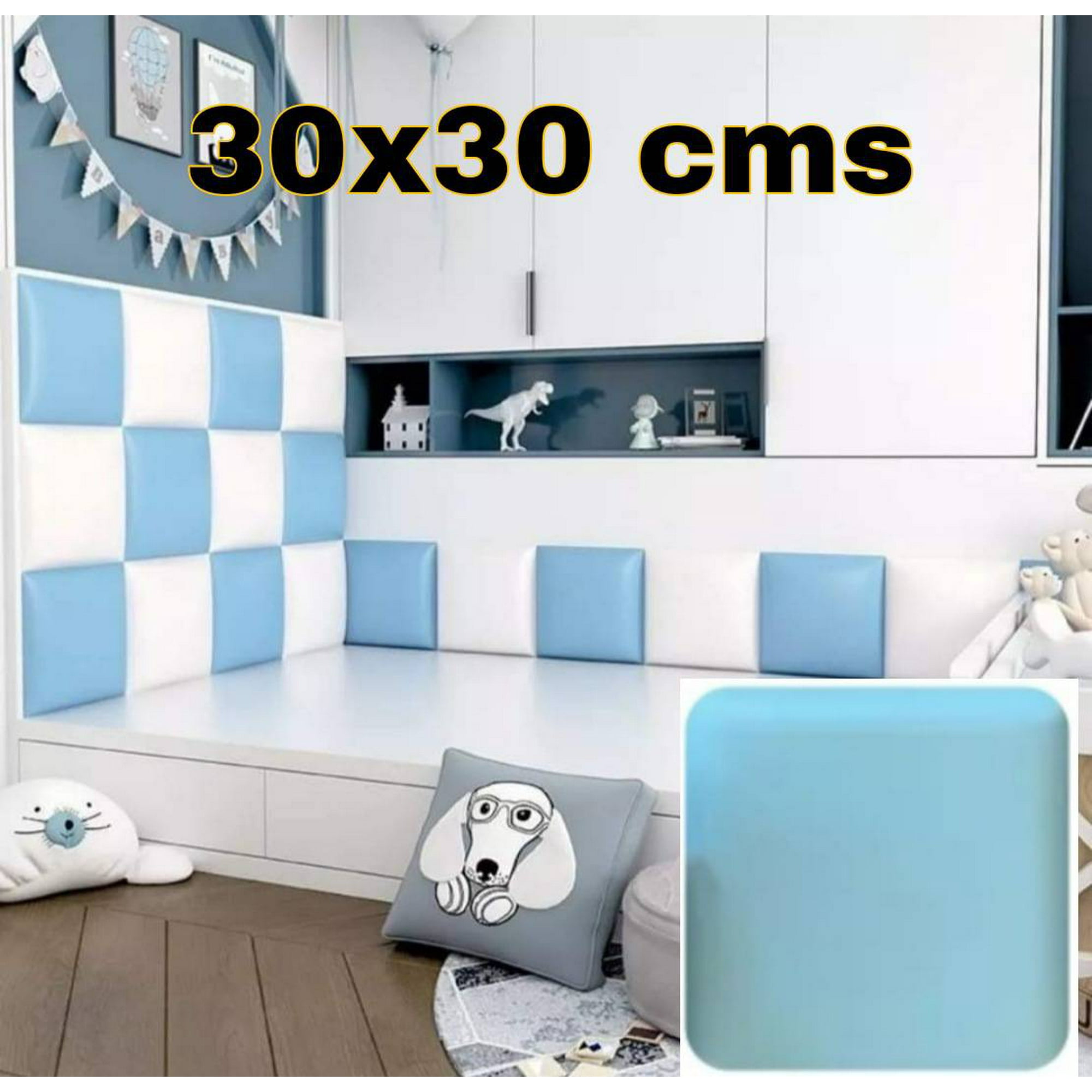 Mundo Eve - Acolchado Respaldo Adhesivo Celeste