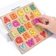 thumbnail image 2 of Puzzle Encaje De Madera Letras Abecedario Numeros Didactico, 2 of 3