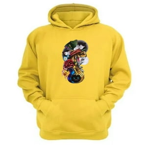 Genérico - Polerón Canguro Alicia Cuentos Infantiles Amarillo Talla S Unisex