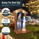 thumbnail image 5 of Belén inflable navideño de 2,1 m para decoración exterior ZPISF, 5 of 8