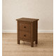 thumbnail image 3 of Velador Nordik 2 Cajones + Nicho Mesa de Noche Ancha de Madera - Café - 50x40x70 cm, 3 of 3