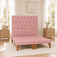 thumbnail image 1 of Cama 2 Plazas Modelo Capitoné Palo Rosa, 1 of 7