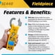 thumbnail image 2 of Pinza amperimétrica Fieldpiece SC440 True RMS con temperatura, 2 of 6