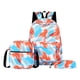 thumbnail image 1 of 3pcs/Set Laptop Backpack Adjustable Strap Fashion Women Nylon Travel Backpack Cute Gradient Work Rucksack for Work School Travel, 1 of 3